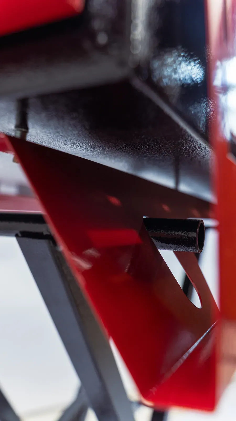 Encaixe do quadro — detalhe de construção da Brava T700